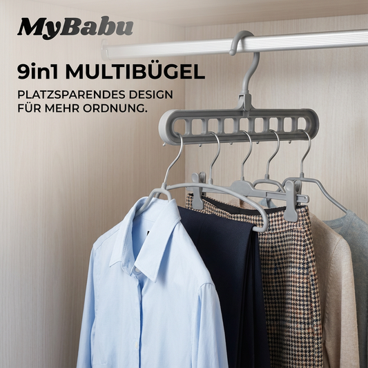 Multibügel 9-in-1 – Die smarte Lösung für kleine Schränke